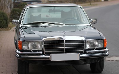 Mercedes W116 350SE 904 blau: Midnight Blue Memories!
