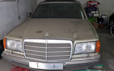 W126 380SE Garagenfund mit Velours! Und noch viel mehr.