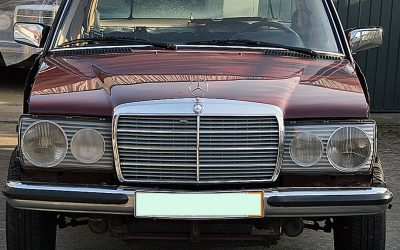 Mercedes W123 200D Orientrot: Flex und hopp!