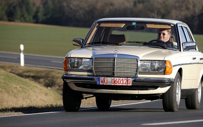Mercedes W123 230E Testdrive: Farbe Taxi!
